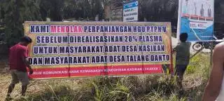 Warga Dua Desa Tolak Perpanjangan HGU PTPN V di Kampar