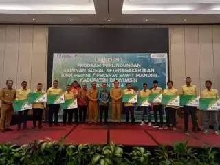 Ribuan Pekerja Sawit di Banyuasin Dapat Jaminan Kecelakaan Kerja dan Kematian