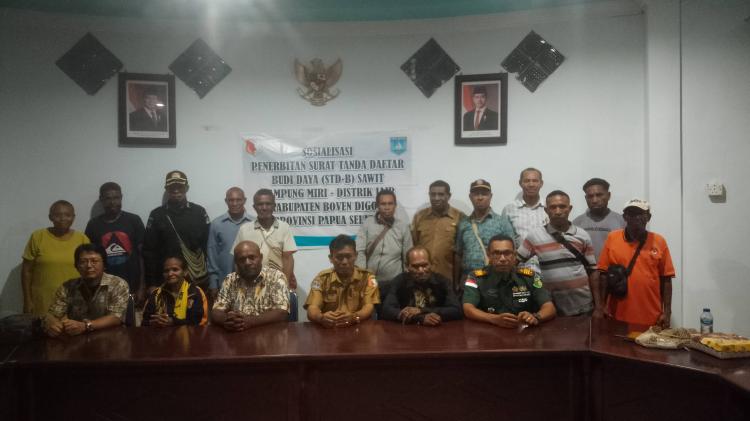 Sembilan Marga di Boven Digoel Setuju Investor Bangun Kebun Sawit di Tanah Adat