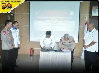 Teken MoU Pengamanan dengan Polda Jambi, PTPN VI Harapkan ini