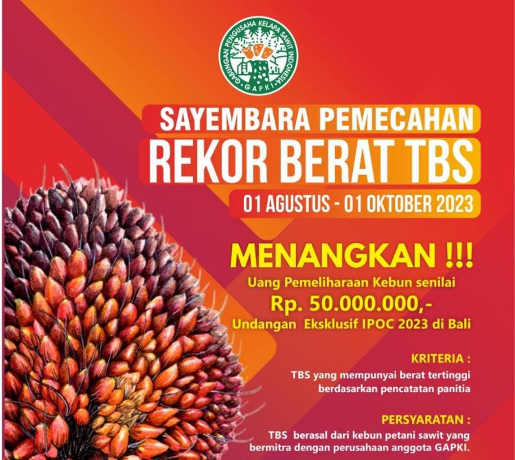Gapki Gelar Sayembara TBS Sawit Terberat, Total Hadiah Rp 50 Juta
