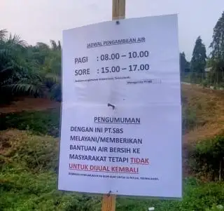 Alasan Kemarau, PT Sinar Bengkulu Selatan Mulai Pelit Air, Warga Kecewa!