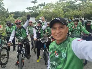 Kampanyekan Sawit Baik Lewat Sepeda Santai di Sumut