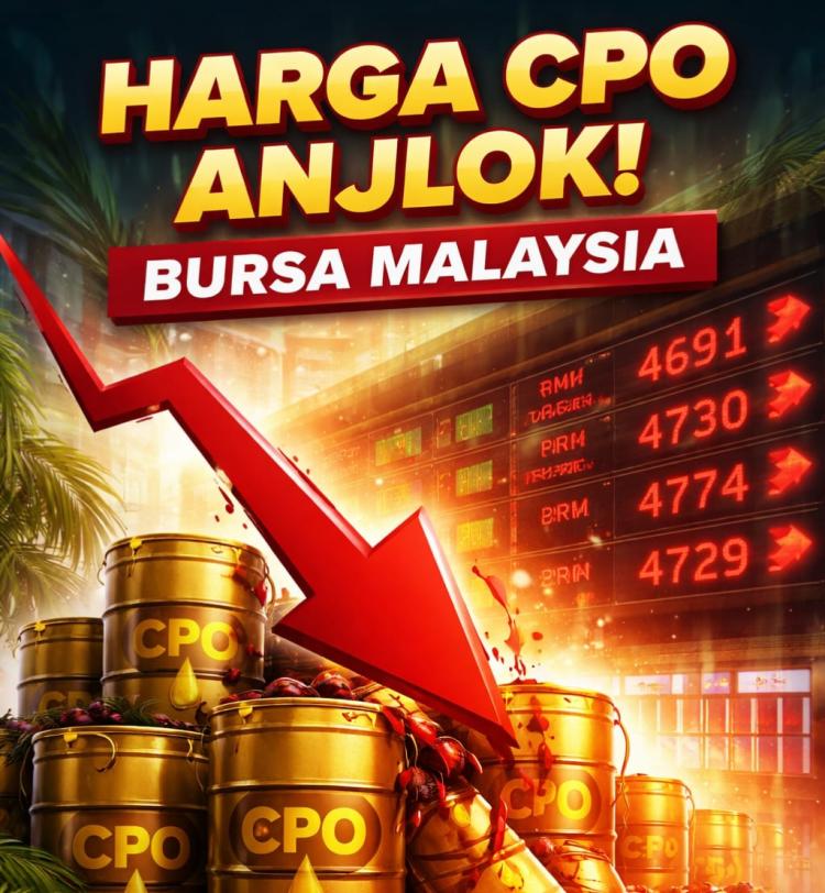 Harga CPO Ambruk Lagi! Bursa Malaysia Berdarah, Pasar Sawit Masuk Zona Merah