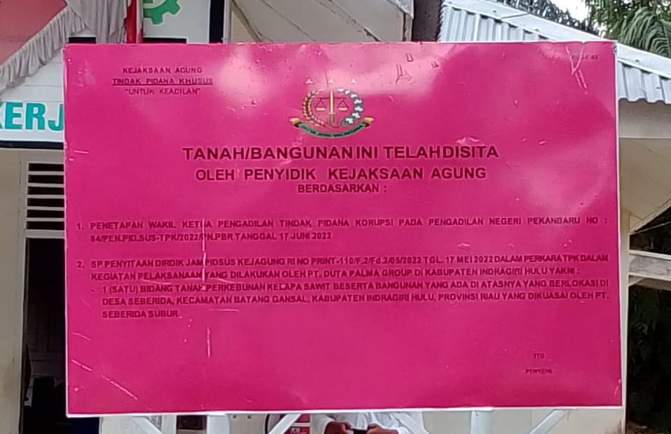 Aset PT Duta Palma Disita, Petani Bertanya-tanya Apa Kasusnya